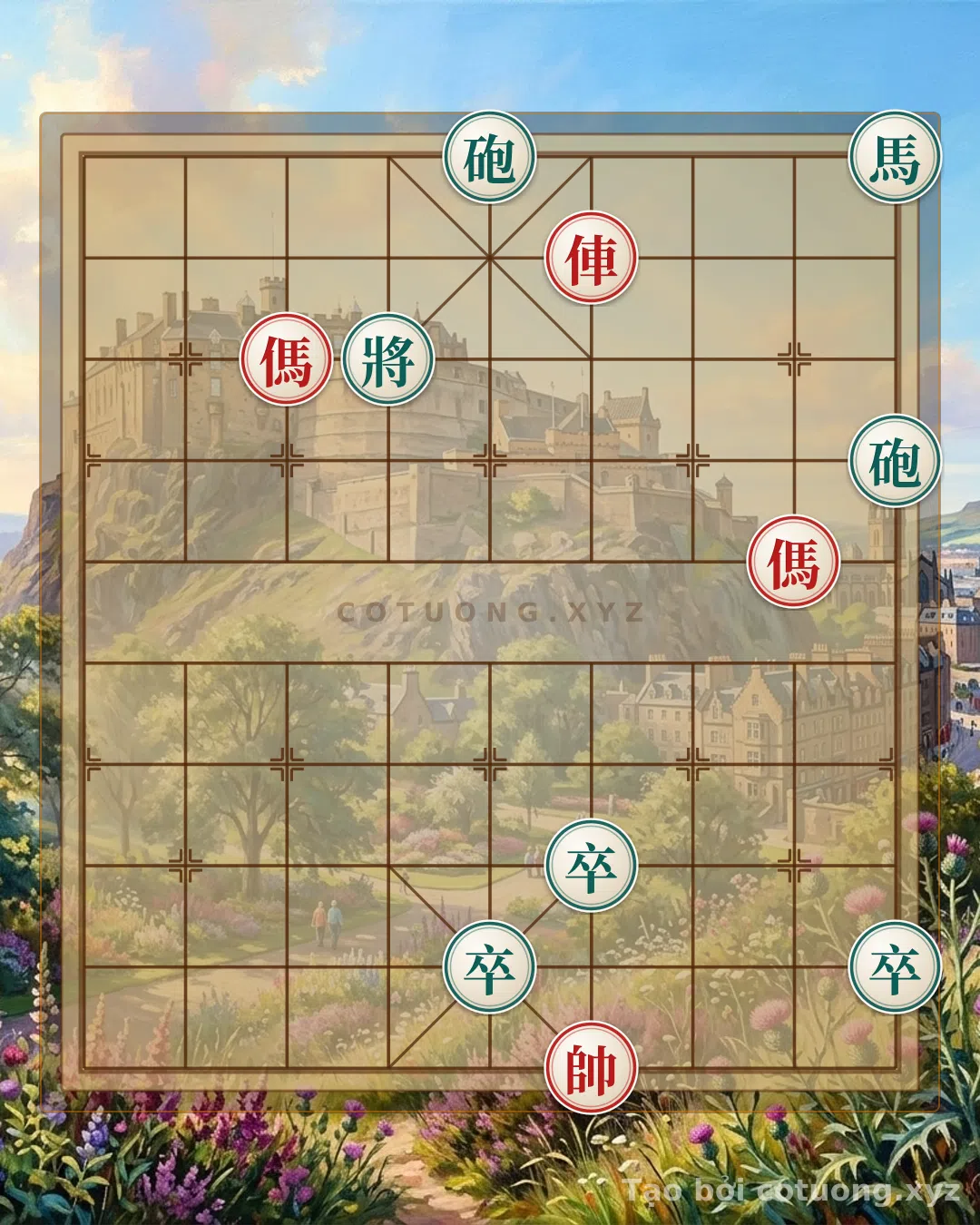 Thế cờ: Red General Chess: Double Horse and Empty Cannon Strategy - Guide to Winning — Cờ Tướng Online