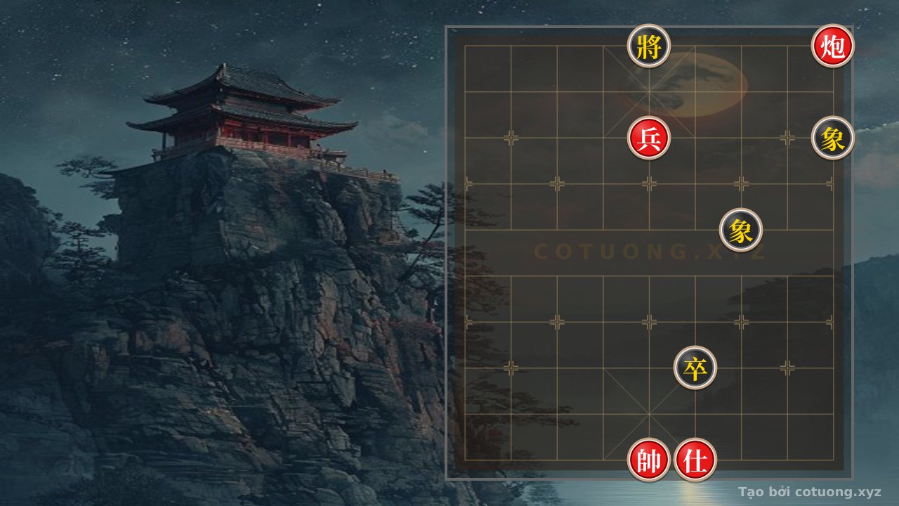 Thế cờ: The Silent Trap in the 'Single Cannon vs. Double Elephants' Endgame: 