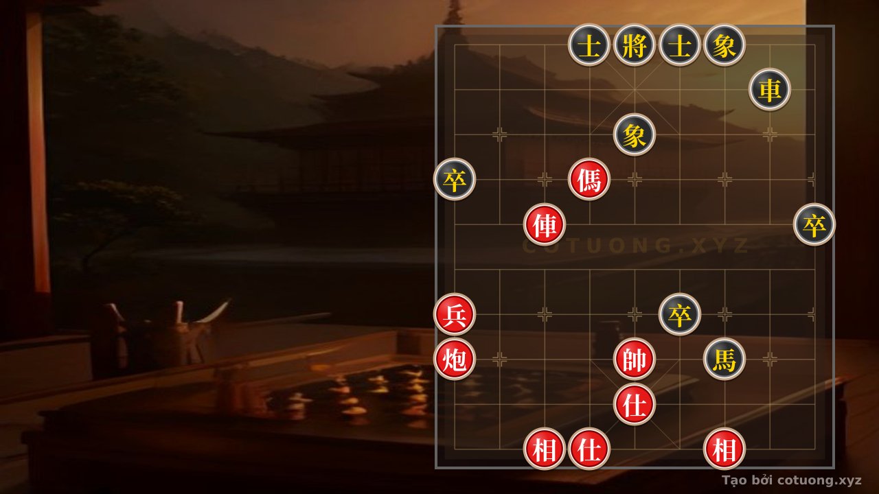 Thế cờ: Classic Checkmate: The Secret Tactics of Rook Cannon Horse Pin to Shatter the Elephant Horse Defense - The Ultimate Board-Turning Masterpiece in Chinese Chess — Cờ Tướng Online
