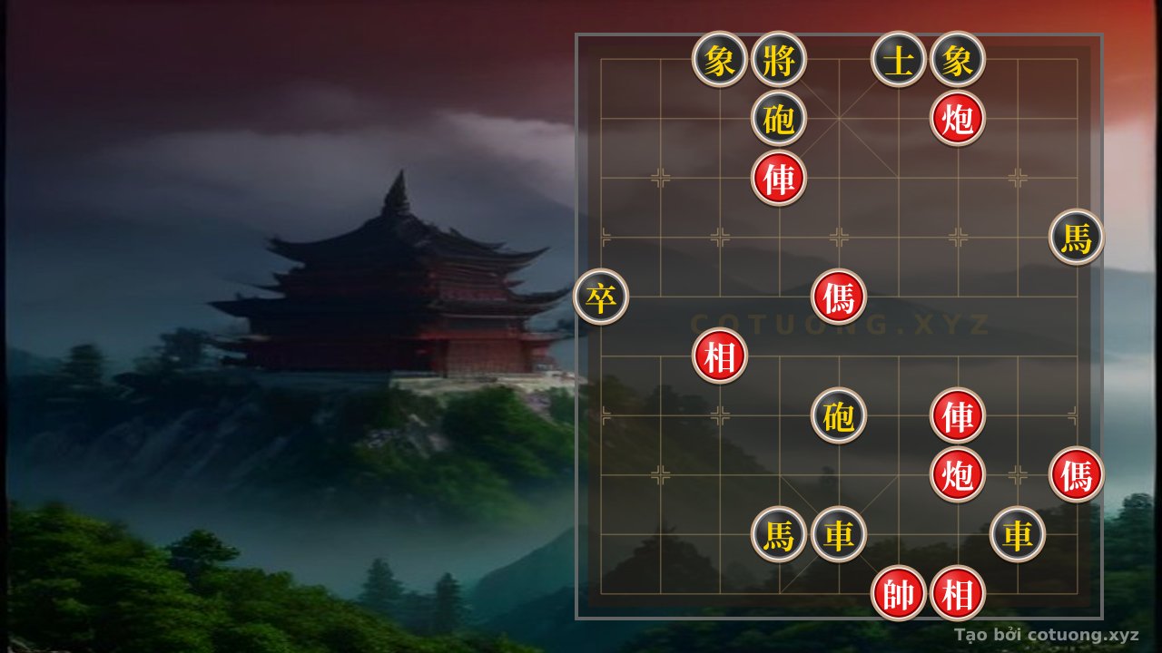 Thế cờ: Xiangqi Super Difficult: Red in Control, Black in Retreat - Decisive Tactics — Cờ Tướng Online