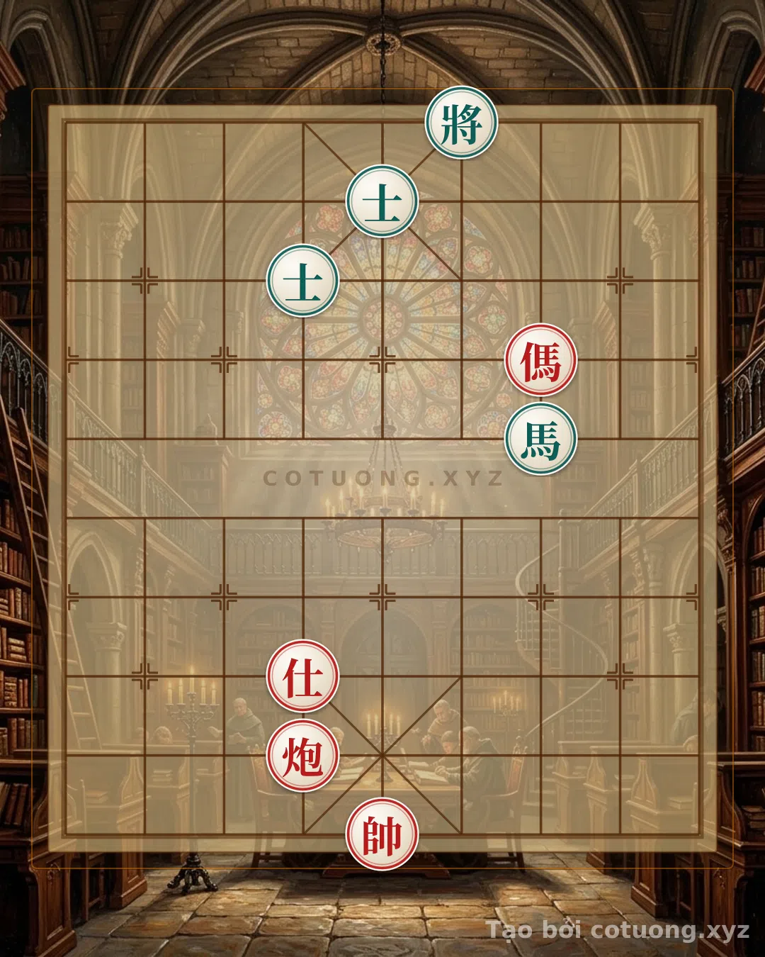 Thế cờ: Xiangqi (Chinese Chess): The Secret to Defeating the Black General When Exposed in This Position — Cờ Tướng Online