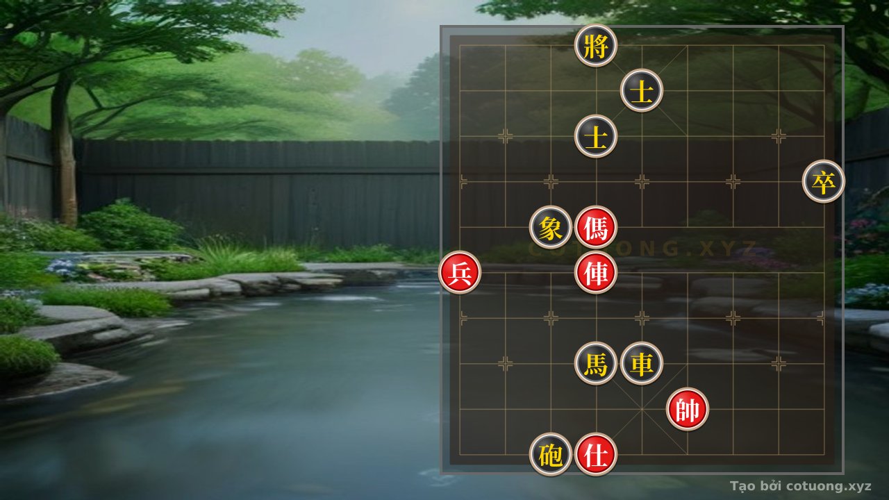 Thế cờ: Xiangqi Position: Black Defends When Red Has Two Horses - Counterattack Tips — Cờ Tướng Online