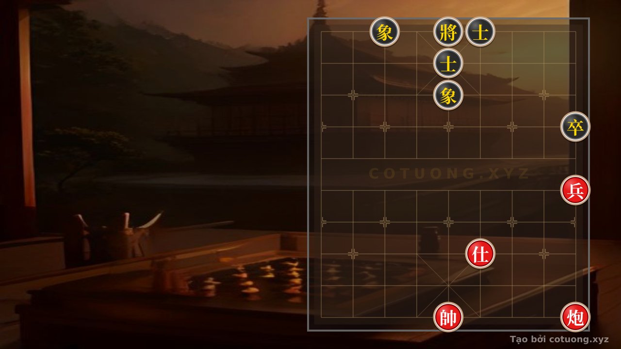 Thế cờ: Xiangqi (Chinese Chess) Strategy: Red Cannon Exposed at 1-1 vs Black Advisor at 5-9 - 'Blood & Treasure' Tactics — Cờ Tướng Online