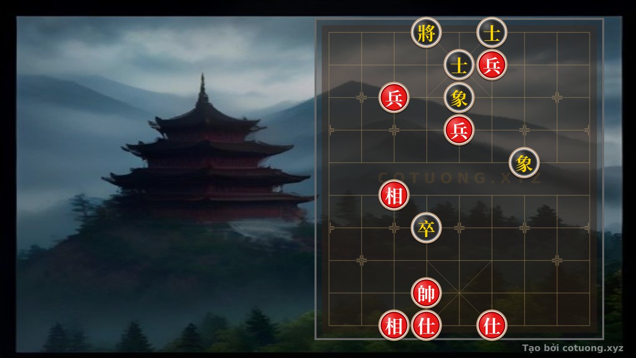 Thế cờ: Xiangqi Super Hard: Psychological Tactics Red Wins Black in 10 Moves — Cờ Tướng Online