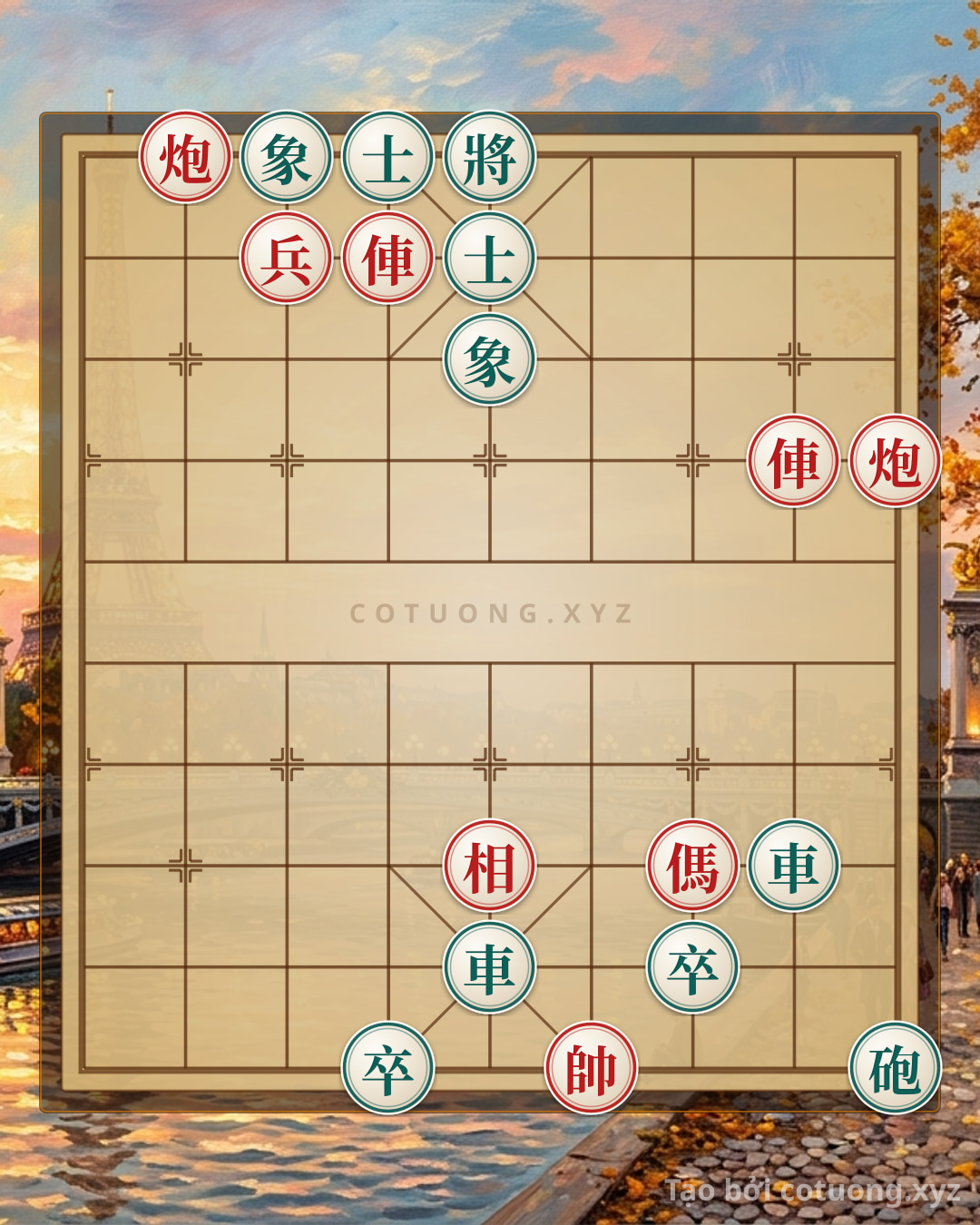 Challenge: Red Cannon on File 8, Rank 10: Defensive Tactics and Counterattacks in the General's Position - Can you solve it?