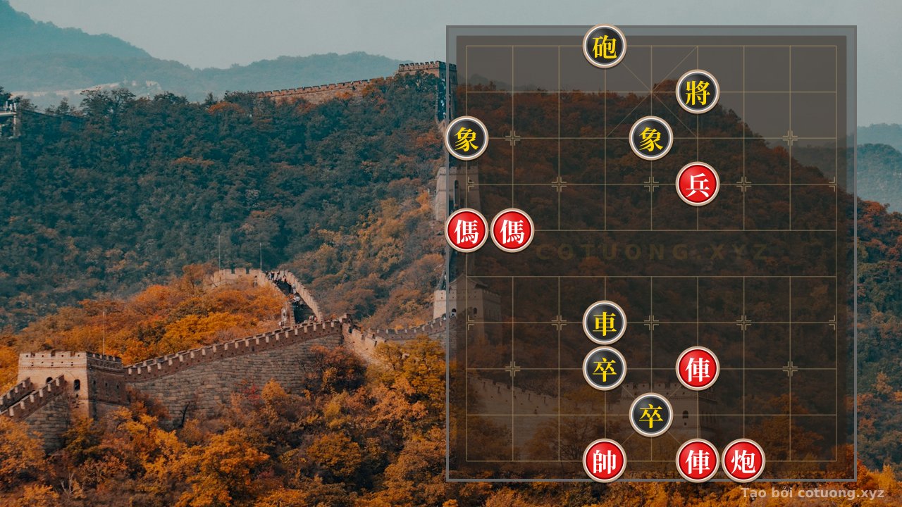 Thế cờ: Red Cannon on File 4 Rank 10: Defensive and Counterattack Tactics in Xiangqi — Cờ Tướng Online