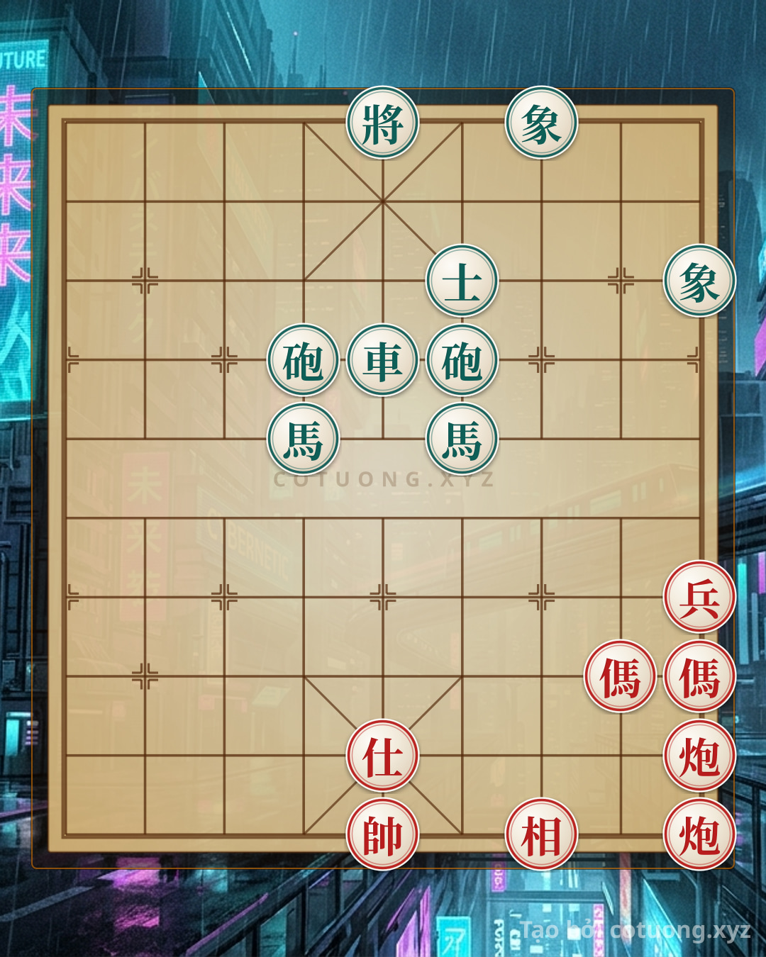 Challenge: The Peak of Endgame: 2Cannons 2Horses Chariot Advisor Elephant vs Rook 2Cannons 2Horses Advisor 2Elephants - Survival Tips - Can you solve it?
