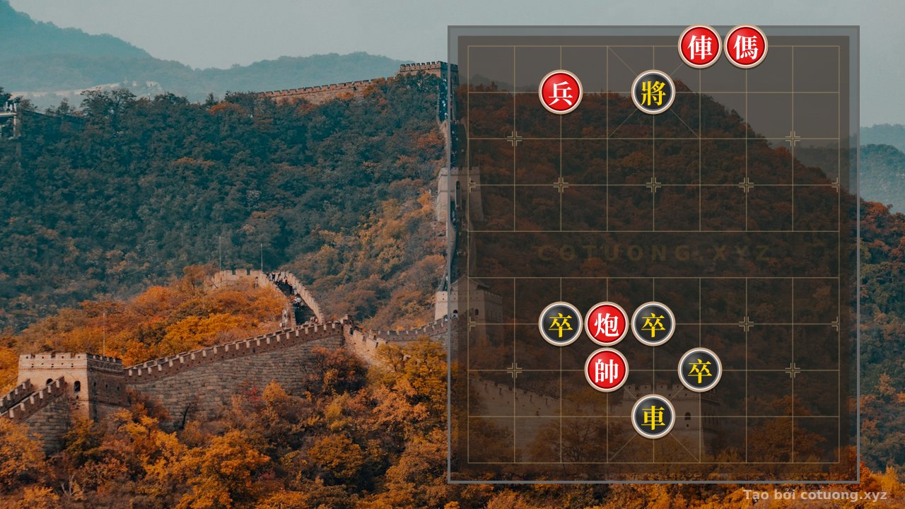 Thế cờ: Xiangqi: Red Rook's Strategic Attack on Black Pawn - The Decisive Turning Point — Cờ Tướng Online