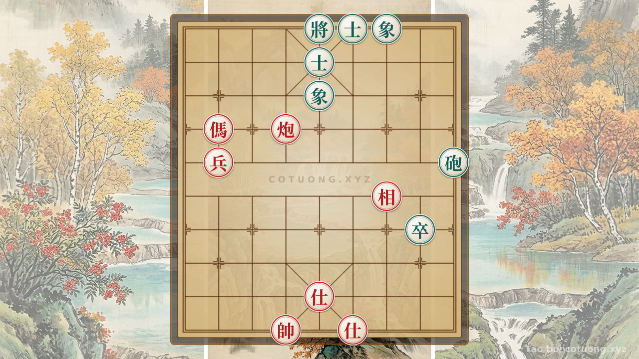 Thế cờ: The Secret of the 'Empty Cannon' Move: Defeating the Black General in 3 Moves - Xiangqi (Chinese Chess) — Cờ Tướng Online