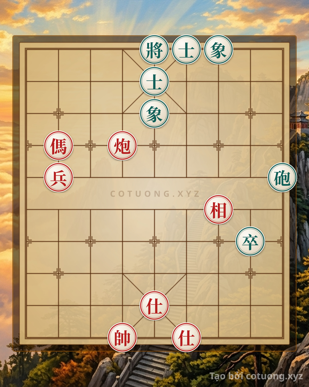 Challenge: The Secret of the 'Empty Cannon' Move: Defeating the Black General in 3 Moves - Xiangqi (Chinese Chess) - Can you solve it?