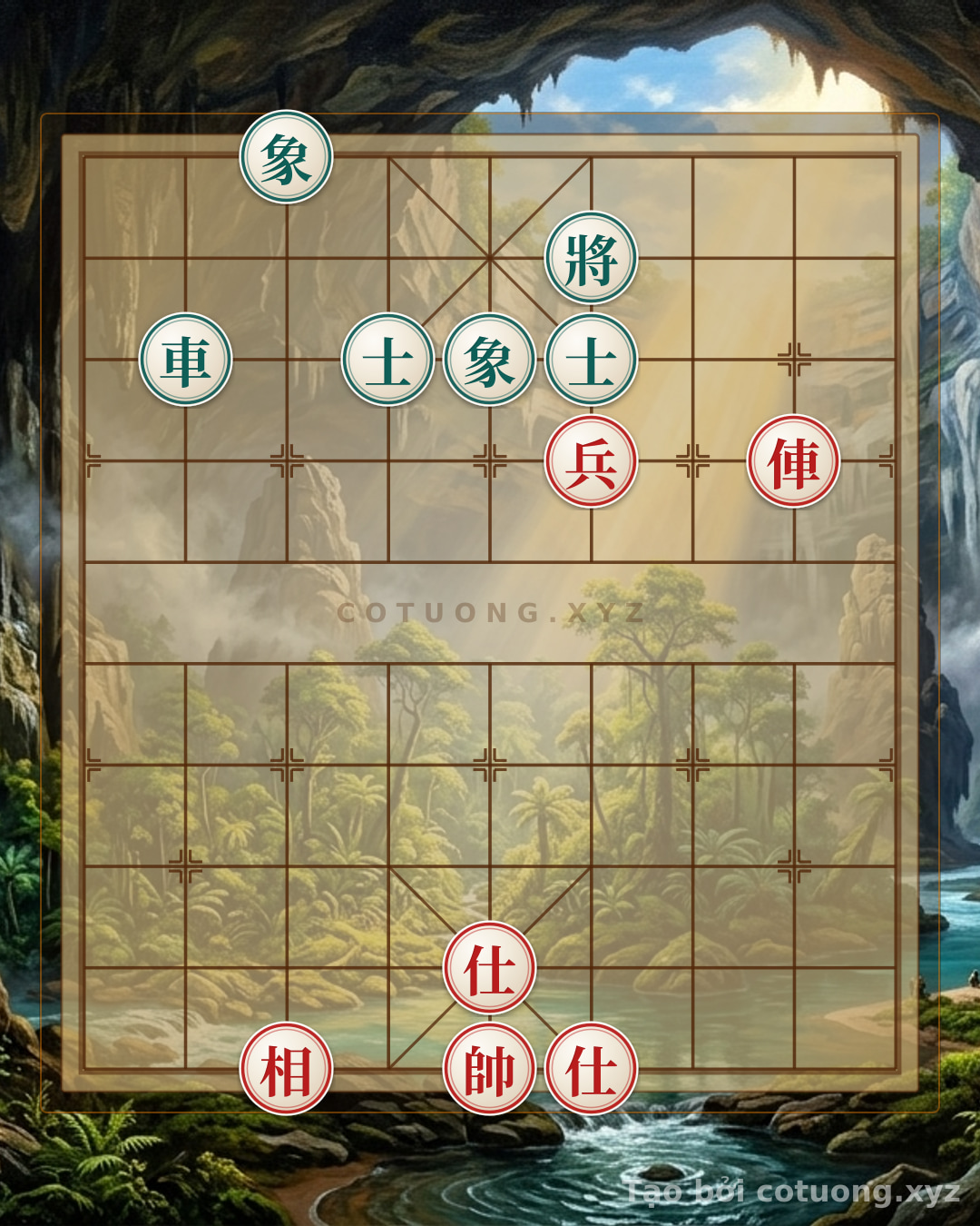Challenge: Xiangqi: Strategy 'Black Chariot Single Horse' - Like a Conquering Flame - Can you solve it?