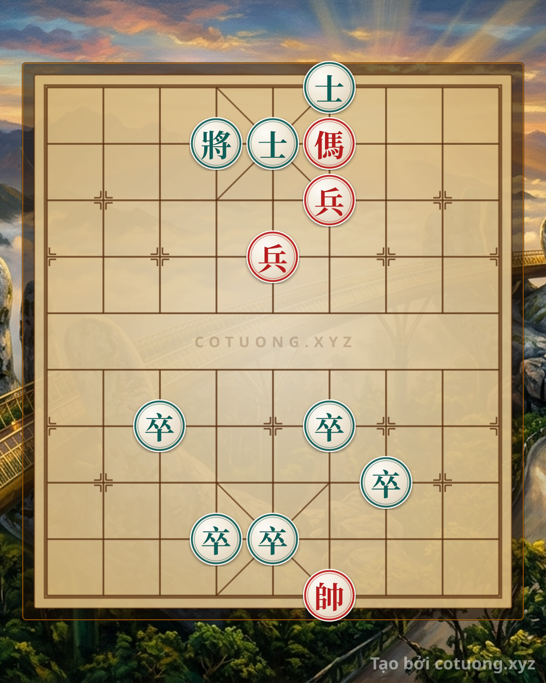 Challenge: Xiangqi Secrets: Single Horse vs. Double Pawns - Breakthrough Tactics Under Pressure - Can you solve it?