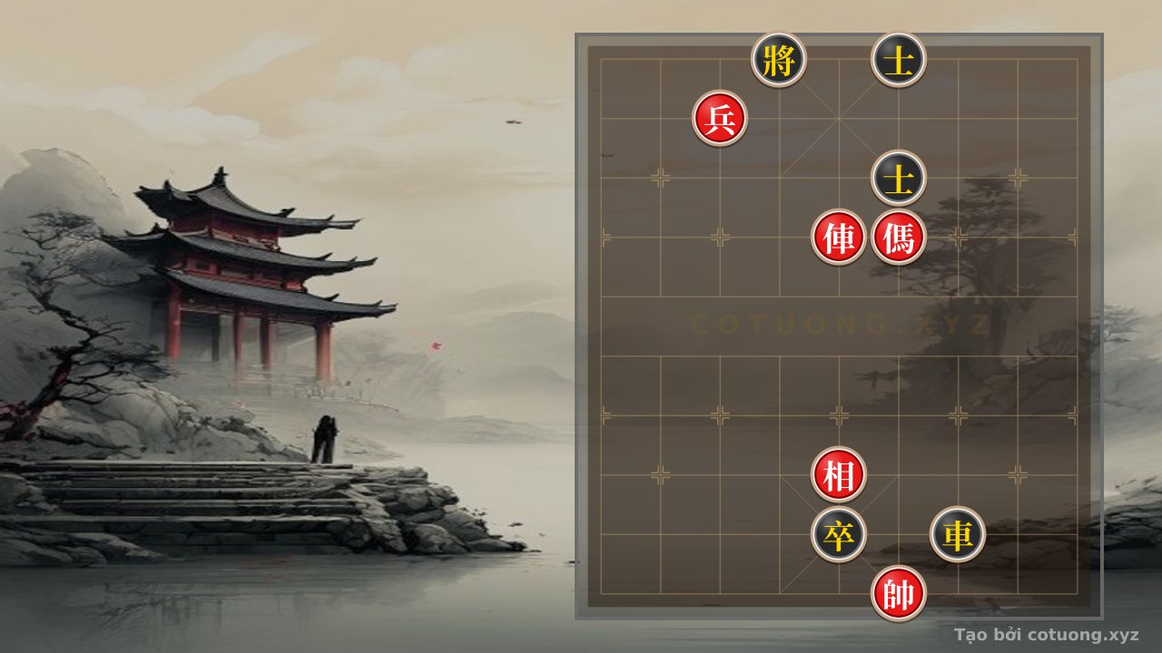 Thế cờ: Xiangqi Board: Strategy to Control the 4th File - Secret Tips for Using the Red Chariot to Defeat the Black Advisor — Cờ Tướng Online