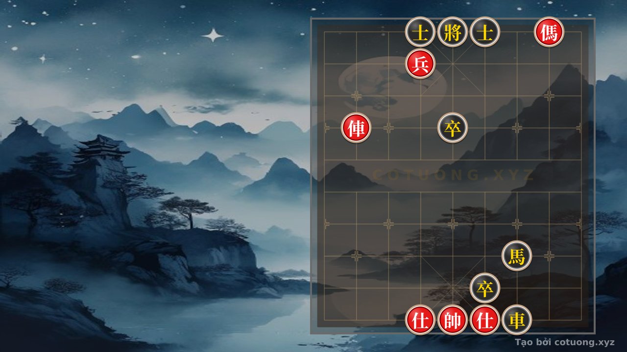 Thế cờ: Double Horse Trap: Defensive Strategy for Red Chariot in a Classic Xiangqi Position — Cờ Tướng Online