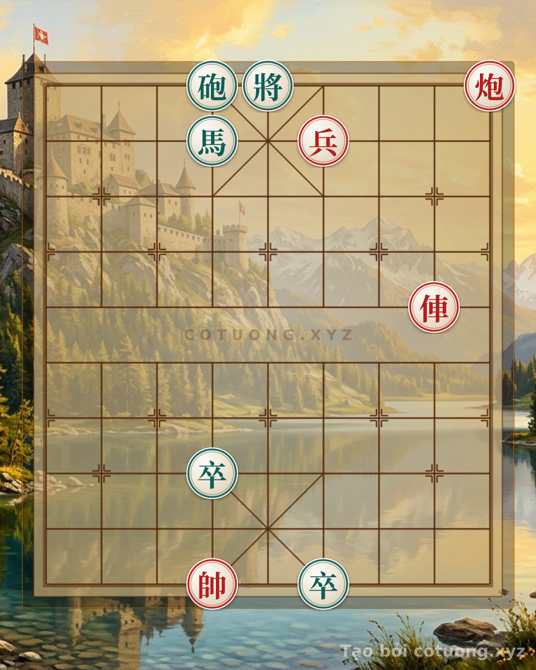 Challenge: Red General Chess: Defense Tips Against Exposed Black Rook and Cannon - Can you solve it?