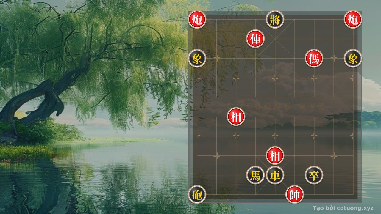 Thế cờ: Red's Quick Win Strategy: Red Chariot Attacks Black General in 5 Moves — Cờ Tướng Online