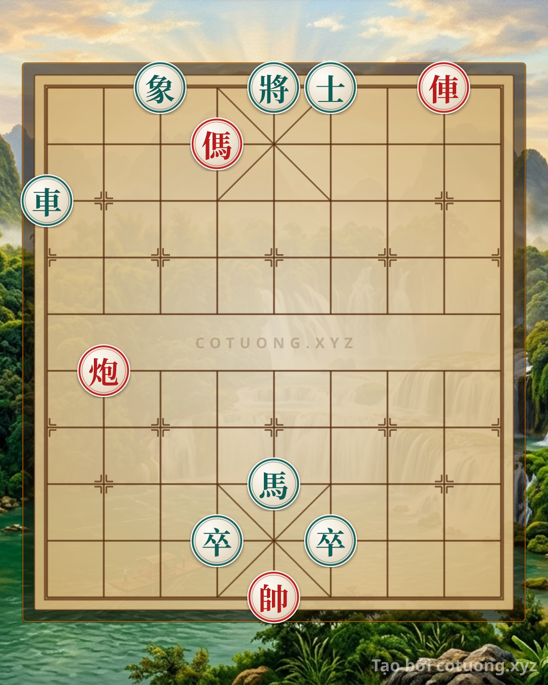 Challenge: Deadly Xiangqi Gambit: Red Chariot's Surprise Counterattack via File 2 - Level 1/10 Xiangqi Tactic - Can you solve it?