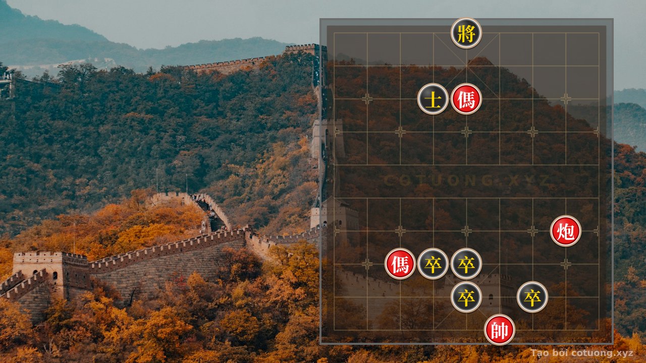 Thế cờ: Double Red Horses Trap: Strong Defense for Black in an Attacking Position — Cờ Tướng Online
