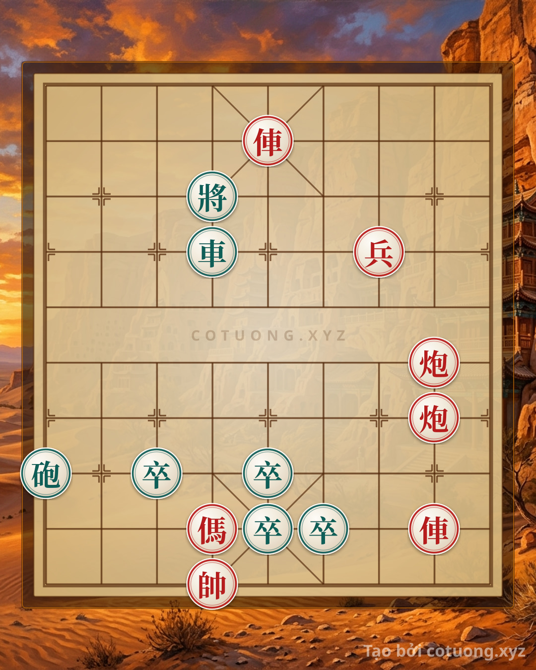 Challenge: Endgame: The Strategy to Capture the Black General in Just Three Moves - Can you solve it?