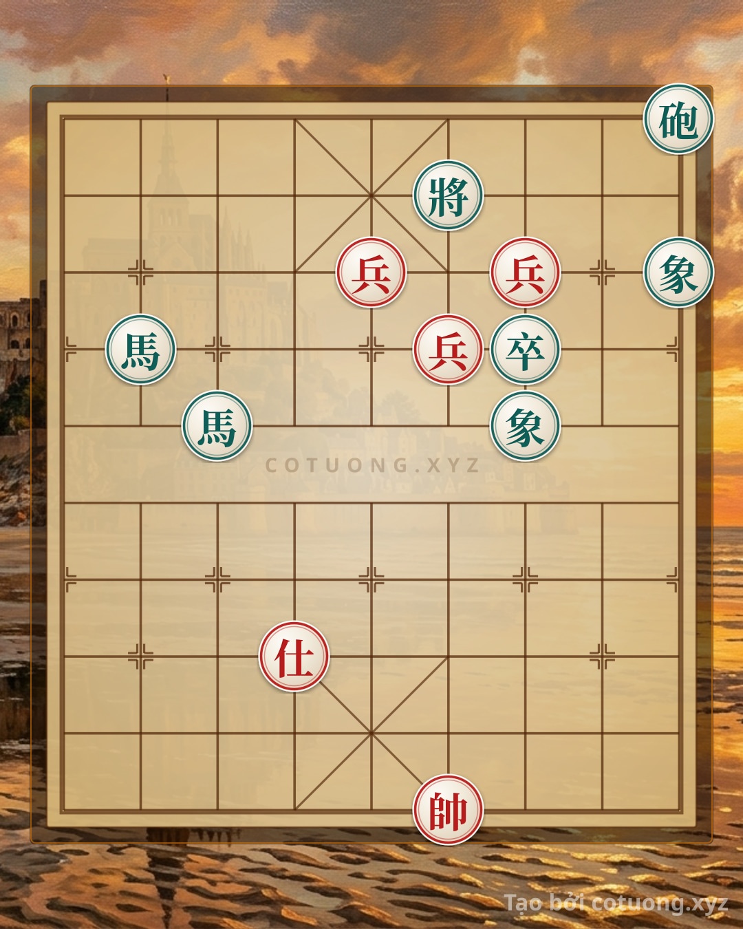 Challenge: Xiangqi: Red 'Fire Attack' - Black Cannon Trap on File 9 Rank 10 - Can you solve it?