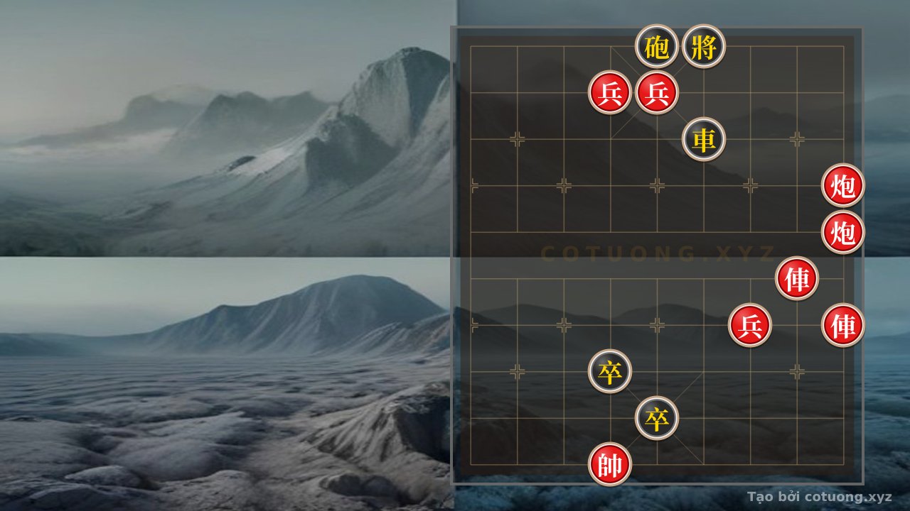 Thế cờ: Hidden Rook Trap: Red Rook 2 Directly Attacks Black General - Brutal Tactics Level 1/10 — Cờ Tướng Online