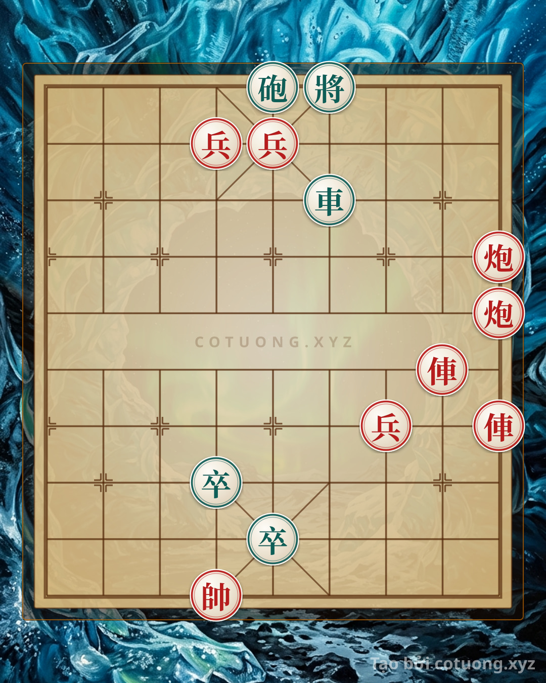 Challenge: Hidden Rook Trap: Red Rook 2 Directly Attacks Black General - Brutal Tactics Level 1/10 - Can you solve it?