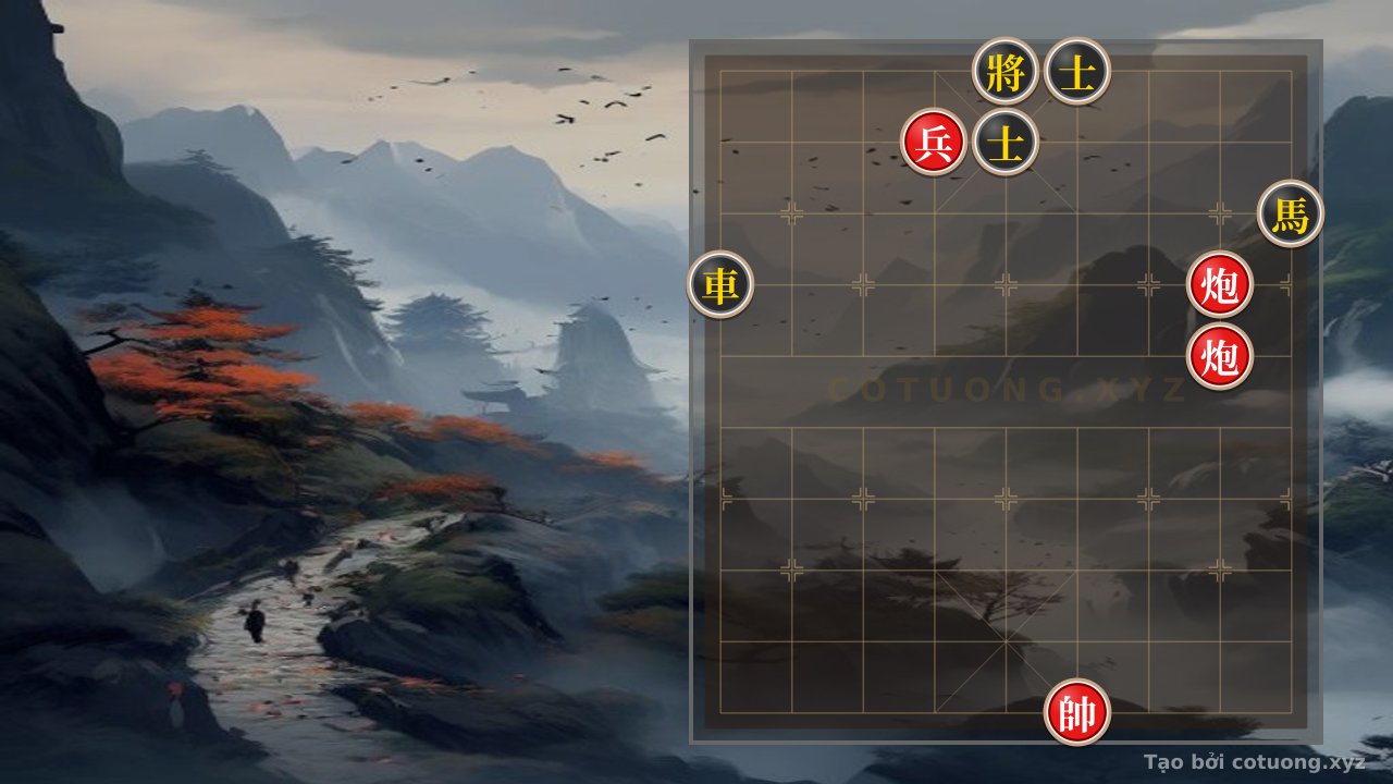 Thế cờ: Red General's Formation: 'Empty Cannon' Leads to Black Chariot's 'Forced Defense' - Explanation of Classic Strategy — Cờ Tướng Online