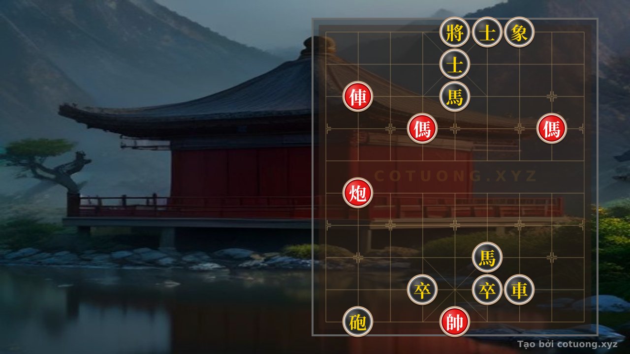 Thế cờ: Red General: Double Horse Leg Strategy - How to Break Black's Defense — Cờ Tướng Online