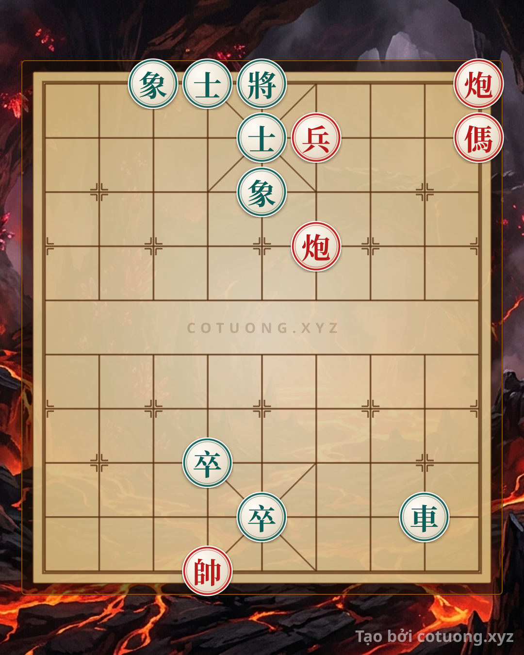 Challenge: The Enigma of the Chessboard: Red Cannon Challenges Black General in a Chaotic Formation - Can you solve it?
