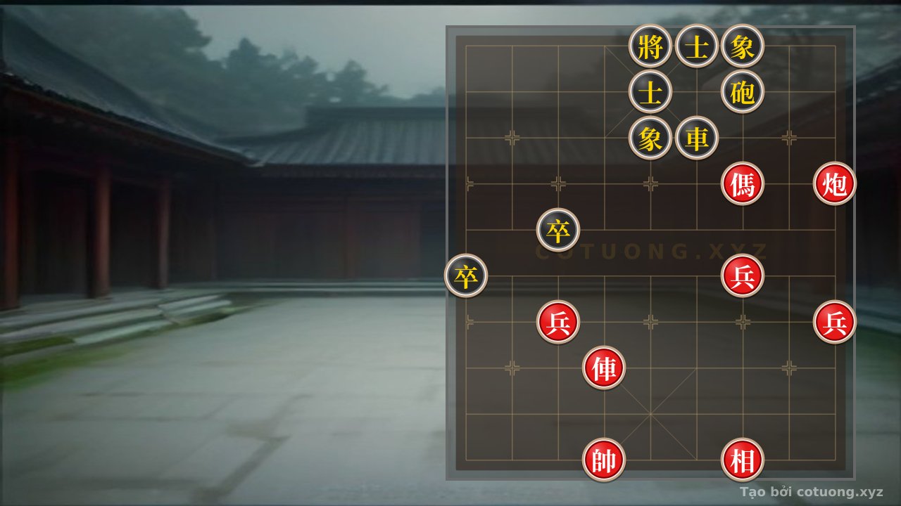 Thế cờ: Xiangqi Hidden Tactics: When the Red Rook-Cannon-Horse 3 Pawns Crush the Black Rook-Cannon 2 Pawns - The Art of Sacrificing Pieces to Create Chaos — Cờ Tướng Online