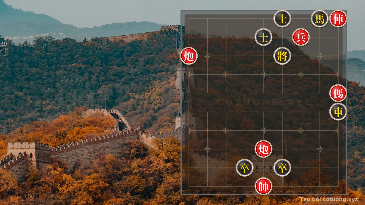 Thế cờ: Xiangqi: 'Red Chariot Exposed 1' - The Strategy of the Lone Chariot — Cờ Tướng Online