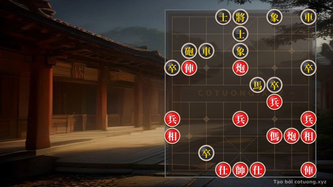 Thế cờ: Defense for Black in the 'Two Horses Interlocking Legs' Formation - Red's Survival Tips — Cờ Tướng Online