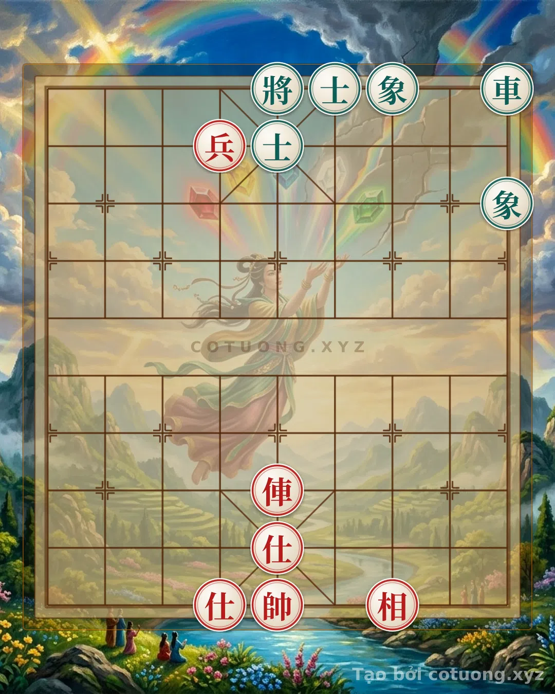 Thế cờ: Master Strategy: Double Rook Formation Breaks the Black General's Defense — Cờ Tướng Online