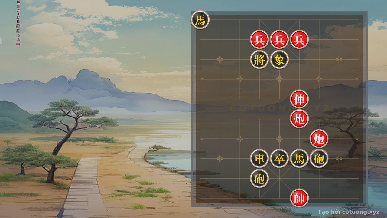 Thế cờ: Xiangqi (Chinese Chess) Strategy: When the Red Rook Faces Black's Double Cannons - What's the Escape for the Red General? — Cờ Tướng Online