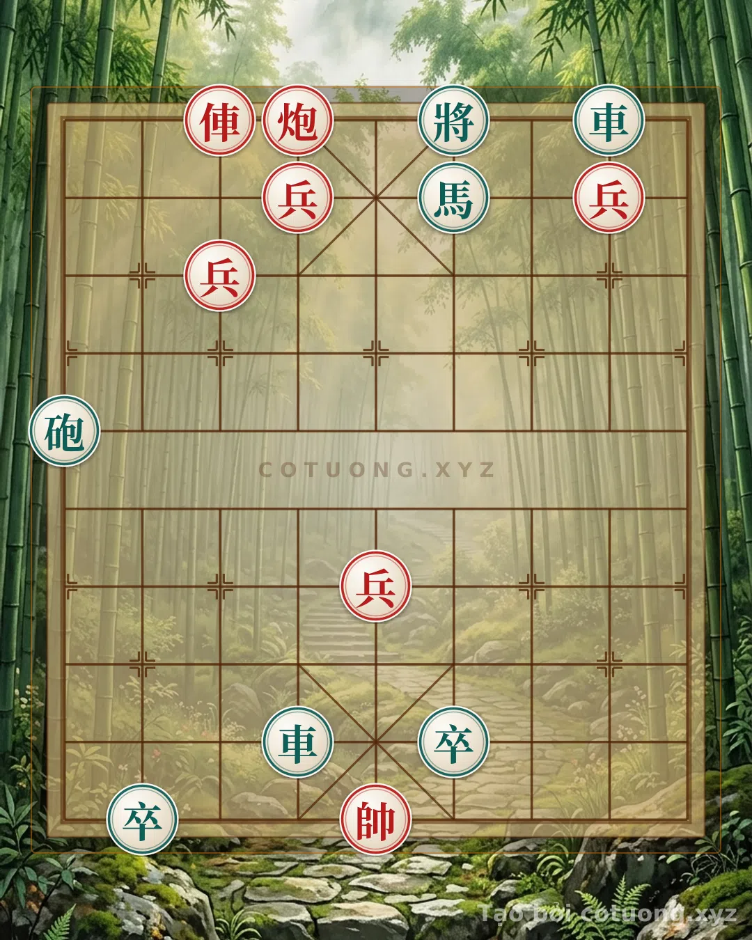 Thế cờ: Dangerous Xiangqi Position: Red Rook Cannon Pawn vs. Black Double Horses - Is it a Tactical Escape or a Strategic Trap? — Cờ Tướng Online