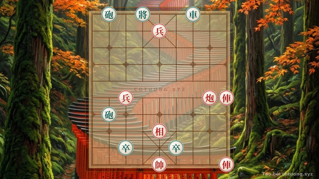 Thế cờ: Red Attacks Black: A Masterful Checkmate Strategy in the Empty Cannon Formation - Super Difficult Xiangqi — Cờ Tướng Online