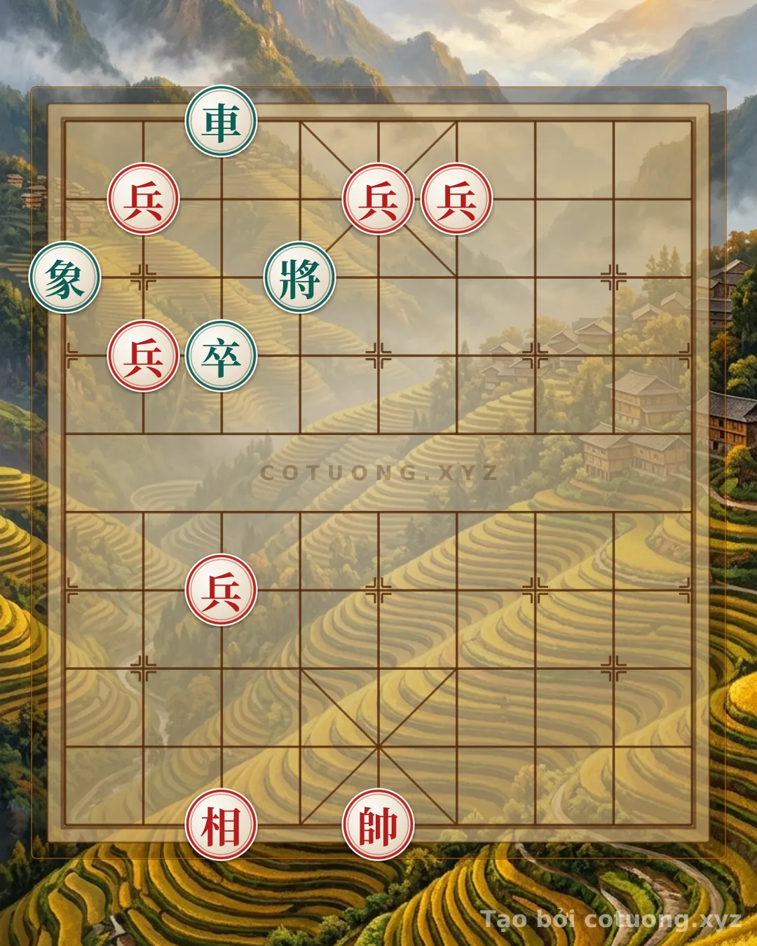 Thế cờ: Bloodbath Battlefield: Black Chariot Solo vs. Red's Weak Formation — Cờ Tướng Online