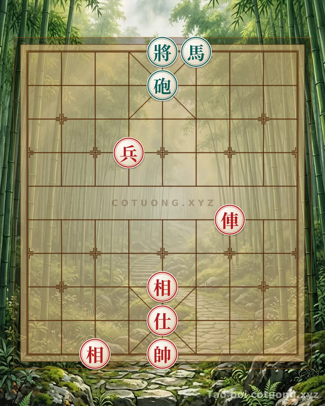 Thế cờ: Xiangqi: Red General Exposed on 5th Rank, Red Chariot Exposed on 3rd Rank - Offensive or Defensive? — Cờ Tướng Online
