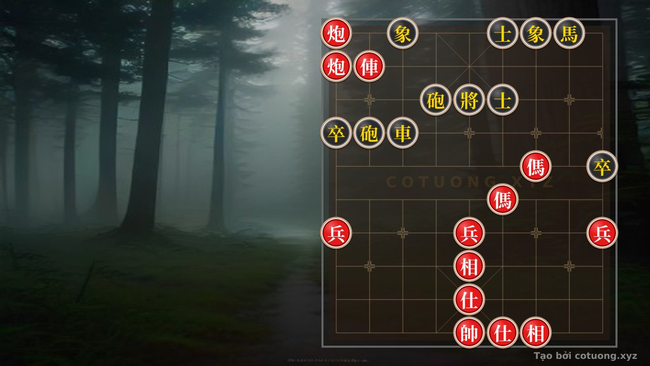Thế cờ: Xiangqi Formation: Red Cannon Exposed at 9-10 - Tactical Tips for the Red Player — Cờ Tướng Online