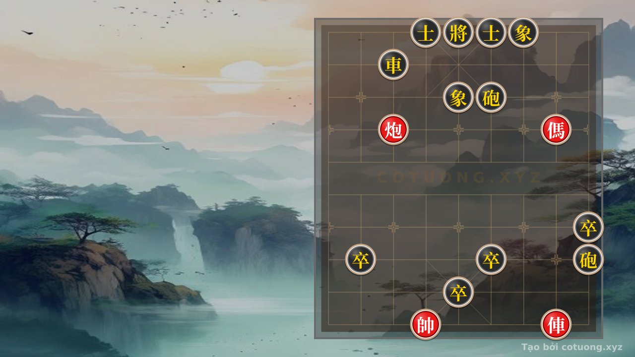 Thế cờ: Winning Tips: Red Cannon on File 7 Dominating Black Chariot on File 3 - Xiangqi Online — Cờ Tướng Online