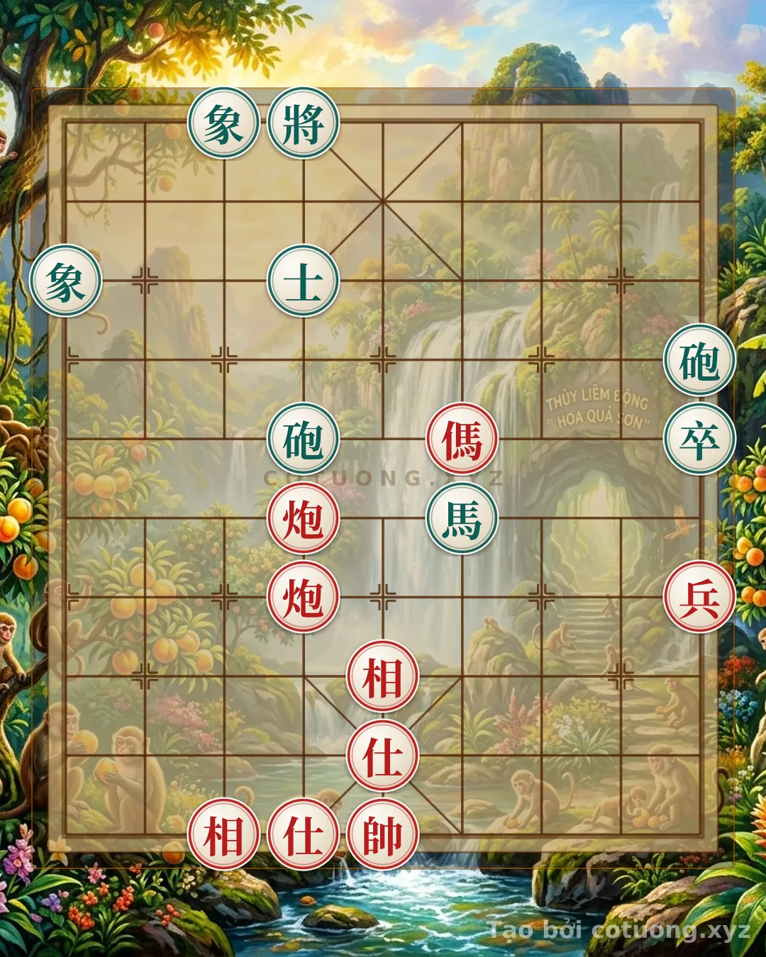 Challenge: The Red and Black General's Battle: The Clash Between the Empty Cannon and the Double Horses - Can you solve it?