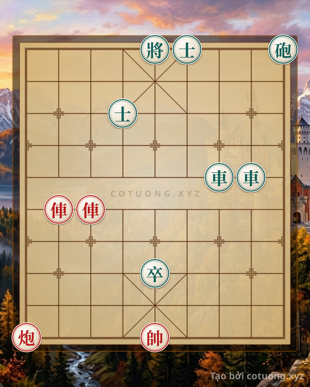 Challenge: Xiangqi: The Red Chariot's Crushing Move - Wind and Earth Strategy - Can you solve it?