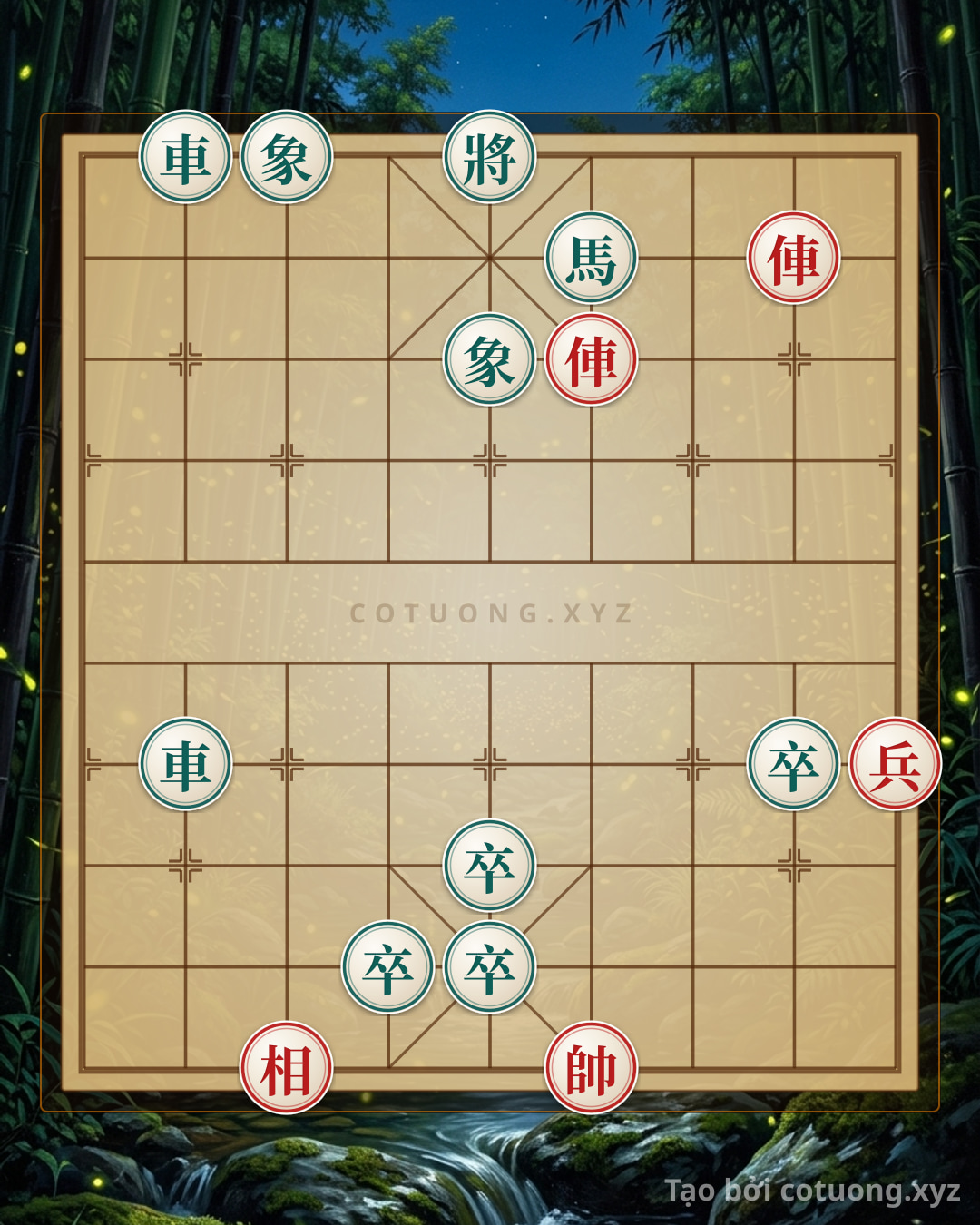 Thế cờ: Red General: Rapid Checkmate Tactics in Complex Positions — Cờ Tướng Online