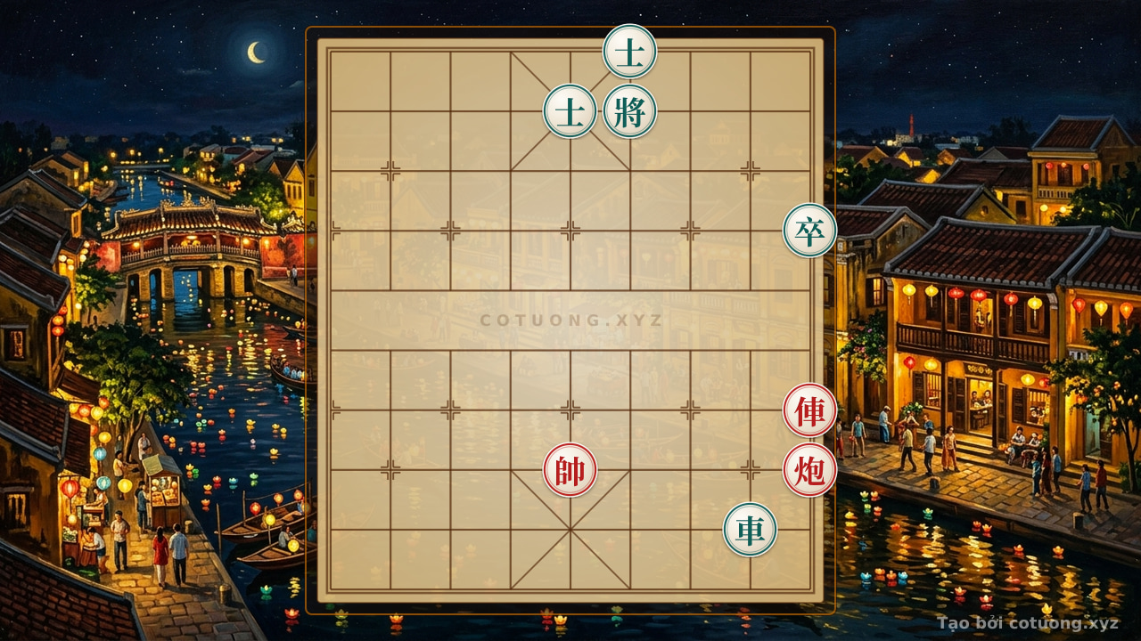Thế cờ: Xiangqi Position 'Black Chariot Blocking Red Cannon' - Grandmaster Tactical Analysis — Cờ Tướng Online
