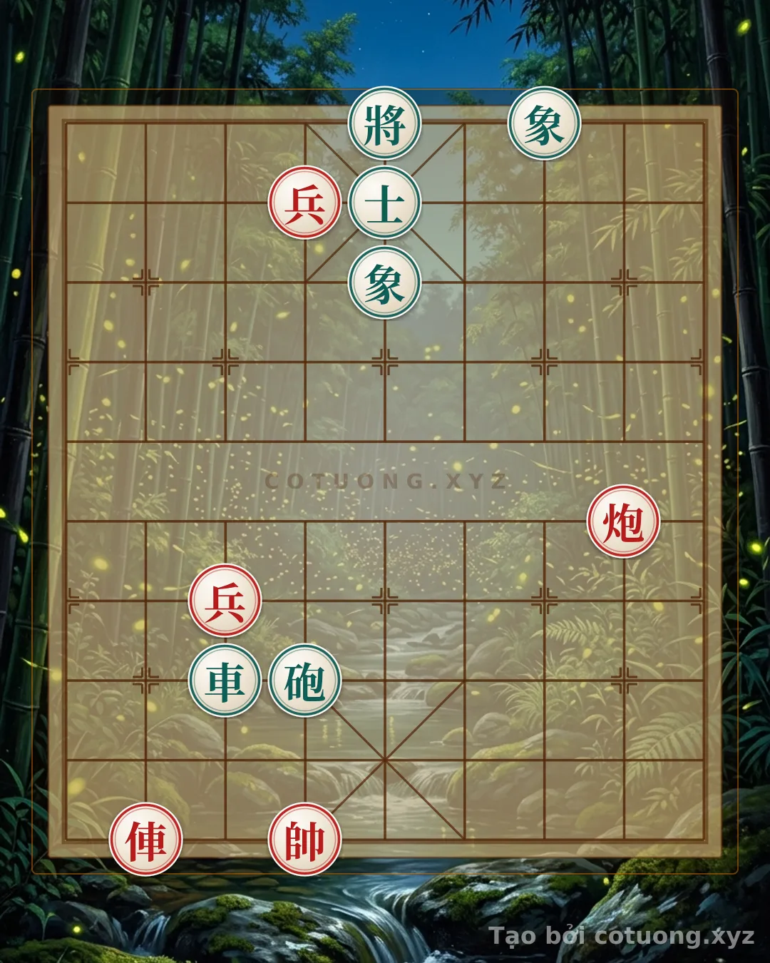 Challenge: Hidden General: Red Chariot Cannon vs. Black Bishop Elephant in the Royal Cannon Battle - Can you solve it?