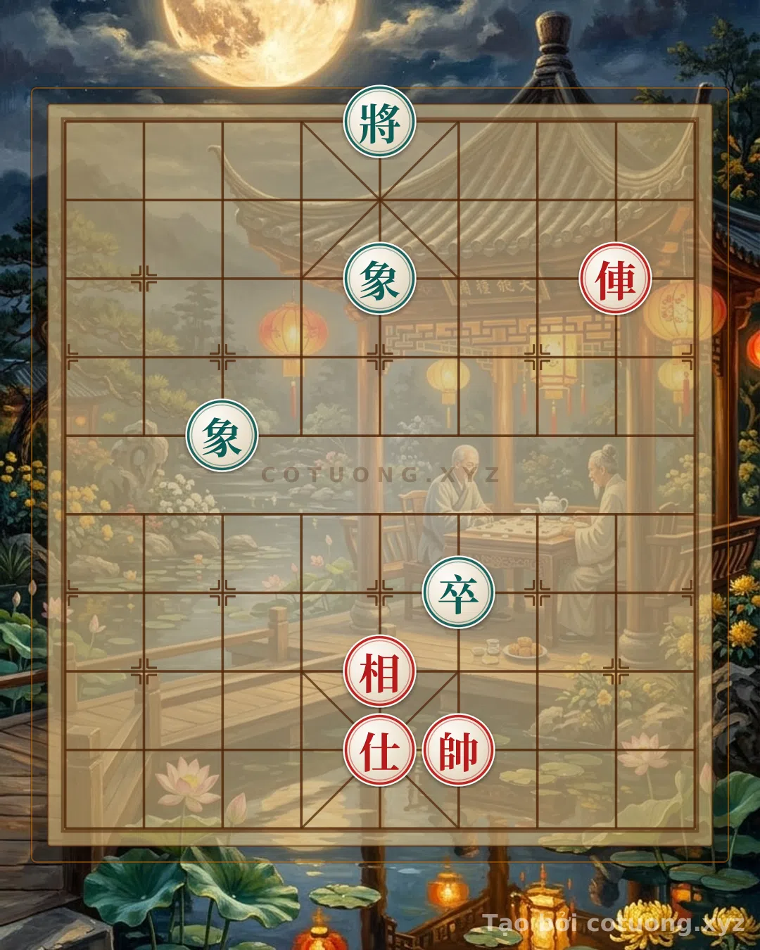 Thế cờ: Xiangqi (Chinese Chess): The Critical Move When the Red Rook is Trapped — Cờ Tướng Online