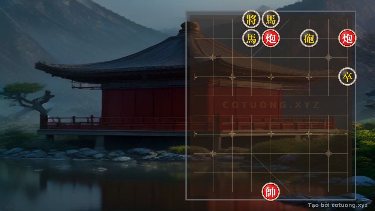 Thế cờ: Hidden General Chess: Black Double Horses and Red Cannon - Who Has the Solution? — Cờ Tướng Online