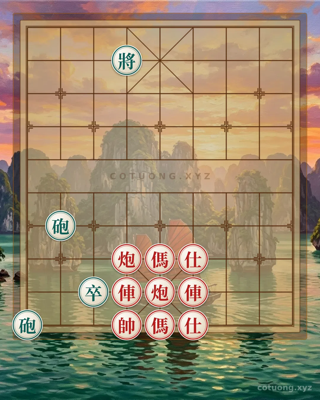 Thế cờ: The Xiangqi (Chinese Chess) Strategy: Red Cannon's Double Heroic Move Leads to a Life-and-Death Battle - Detailed Guide for Beginners — Cờ Tướng Online
