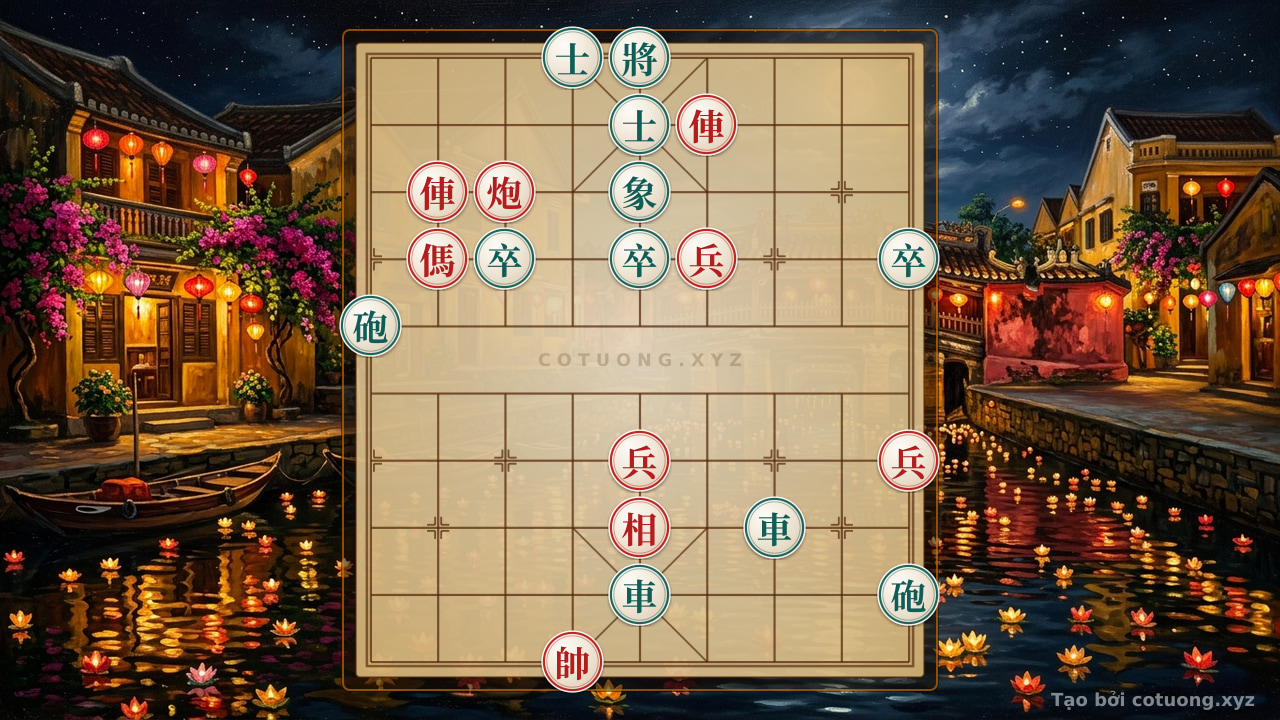 Thế cờ: Subtle Traps in Xiangqi: The Red Chariot on 4th Rank 9 is Setting a Trap — Cờ Tướng Online