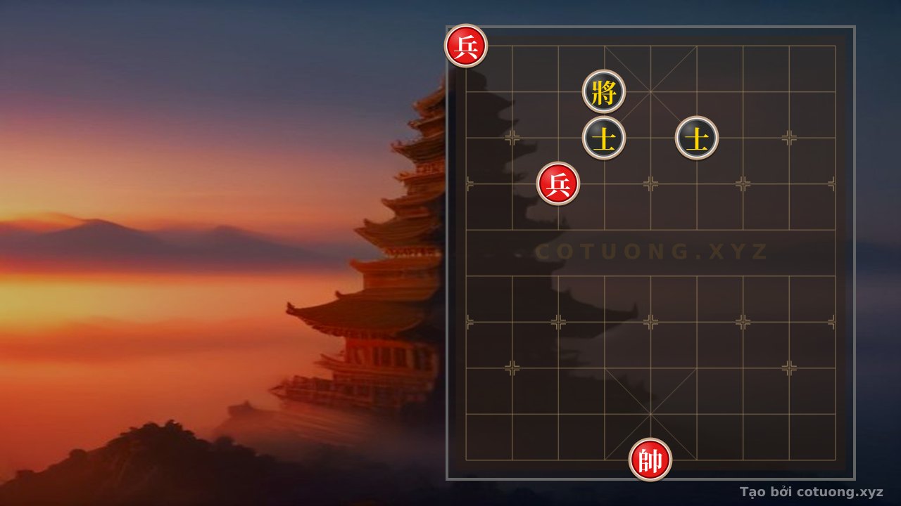 Thế cờ: Young Master's Breakthrough: Red General Moves First, Black Must Be Vigilant — Cờ Tướng Online
